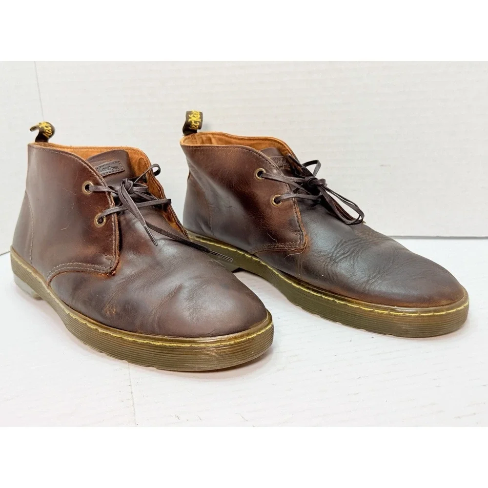 Dr Martens Cabrillo‎ Chukka Boots Brown Leather 3 Eye Lace Up Men's US 11 EU 45